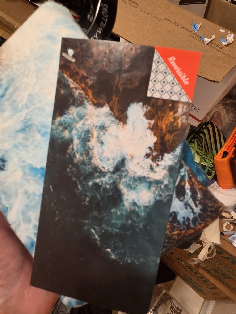 Ocean Wave Printed Micro fiber towel-